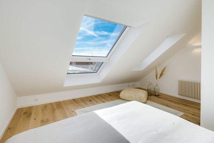 Masterschlafzimmer mit Blick