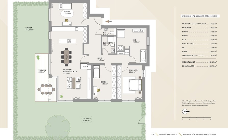 Grundriss Wohnung 2