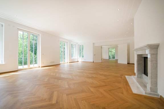 Wohnzimmer mit Terrassenzugang