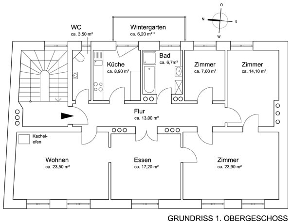Grundriss 1 OG