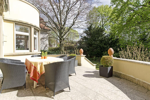 Sonnige Terrasse mit Südausrichtung