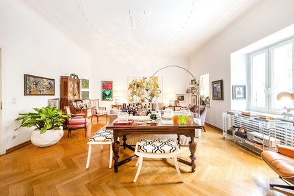 Living room filled with lights