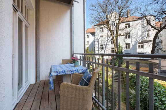 Balkon mit charmantem Blick
