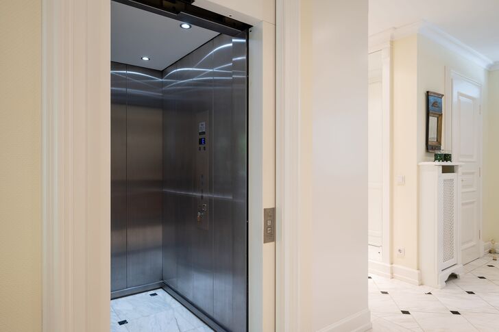 Elevator serving all floors of the villa