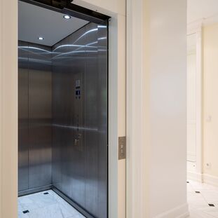 Elevator serving all floors of the villa