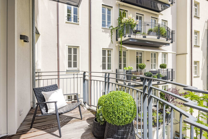 Balkon mit Hofblick
