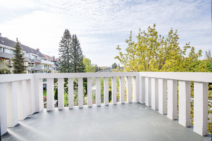 Blick vom Balkon