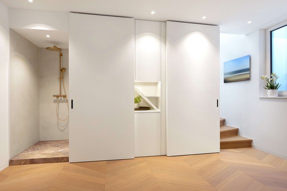 Rainshower-Dusche im Hobby-/Gästebereich