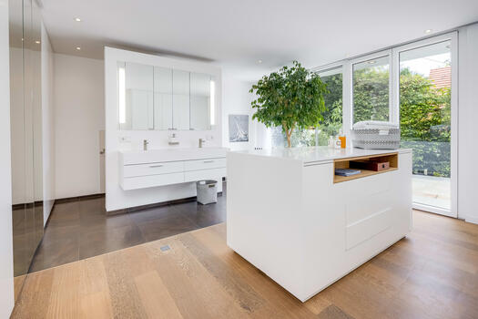 Master bathroom and dressing room