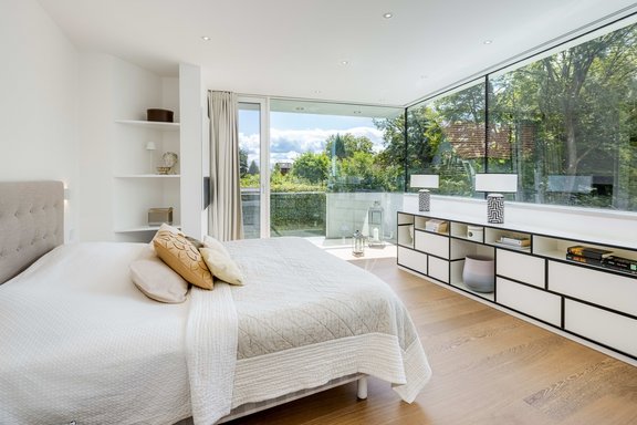 Masterschlafzimmer mit Blick
