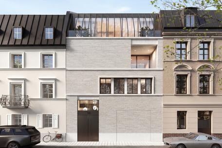 Highend-Wohnen in bester Adresse Schwabings: State-of-the-Art Townhouse mit Pool und Spa