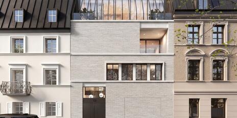 Highend-Wohnen in bester Adresse Schwabings: State-of-the-Art Townhouse mit Pool und Spa
