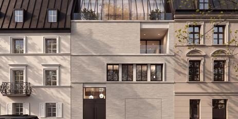 High-end living in Schwabing's most desirable neighborhood: a state-of-the-art townhouse with a pool and spa