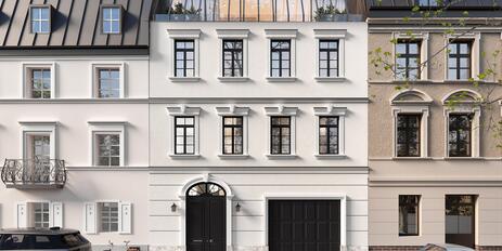Highend-Wohnen in bester Adresse Schwabings: State-of-the-Art Townhouse mit Pool und Spa