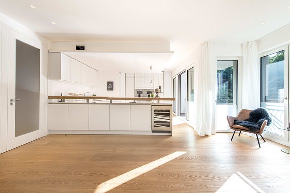 Offen gestaltete Küche