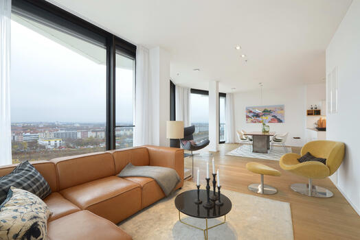 Living area with panoramic view