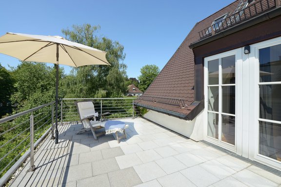 Sonnige Dachterrasse