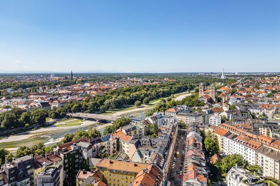 Weitblick über das Gärtnerplatzviertel