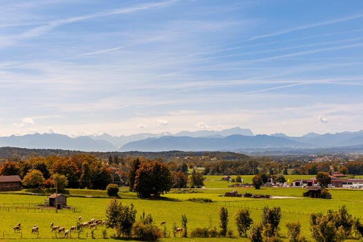 Traumblicke auf die Alpen