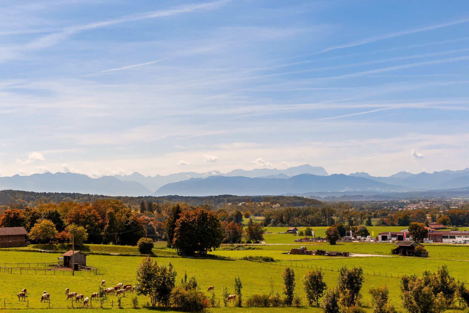 Traumblicke auf die Alpen