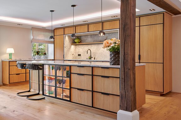Designer Kitchen with an Island