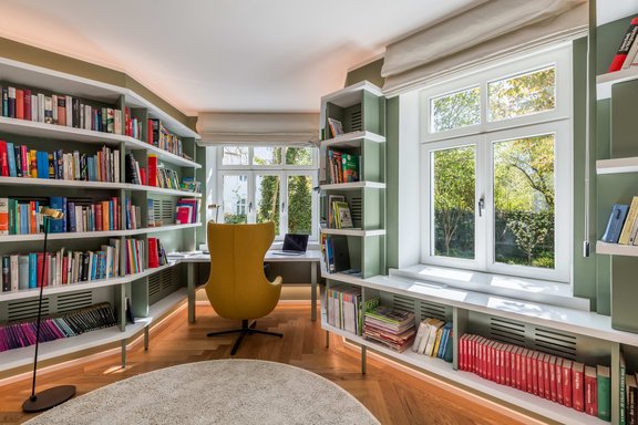 Study with made-to-measure fittings