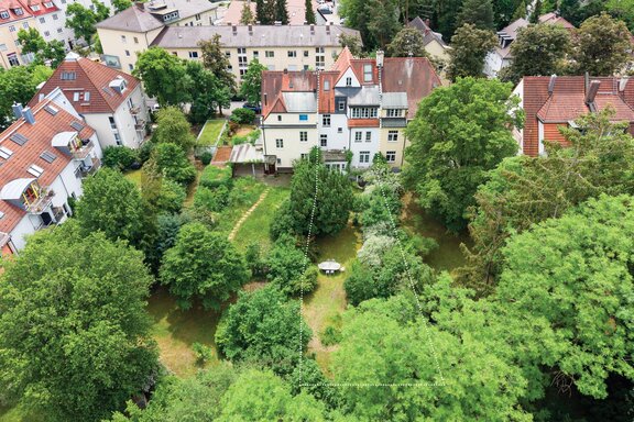 Naturnah eingewachsener Garten