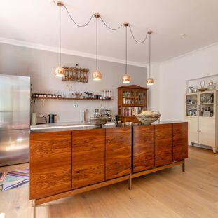 Kochbereich mit Vintage-Flair