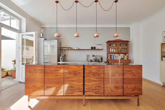Kitchen area with a vintage vibe