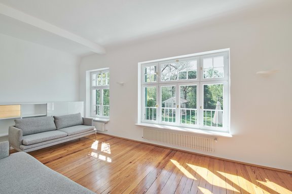 Wohnzimmer im Hochparterre