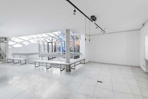 Winter garden and glass bridge on the first floor