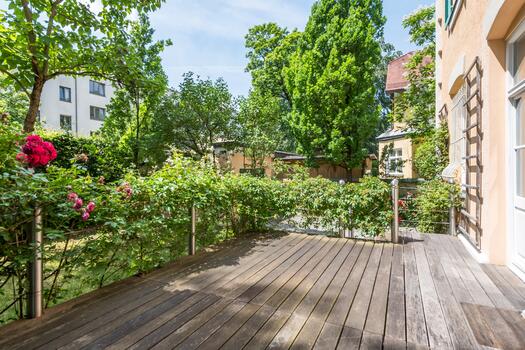 Sunny south-facing terrace