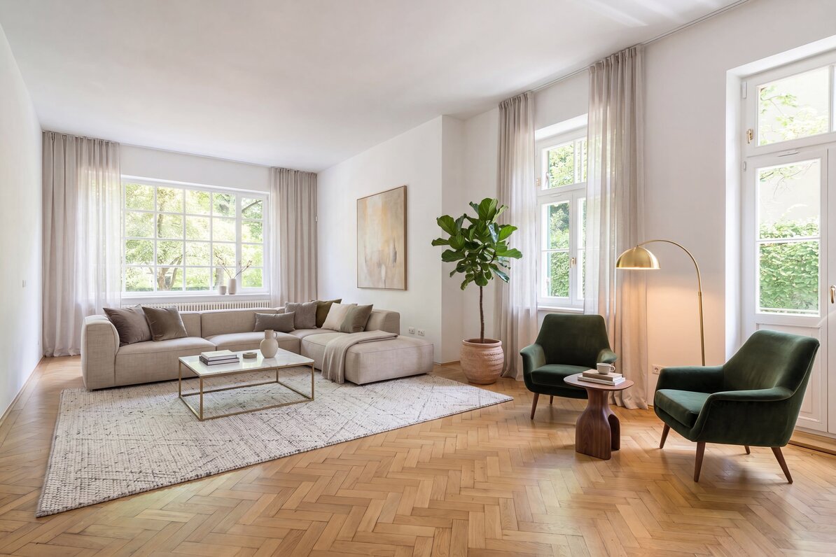 Living (virtually furnished)