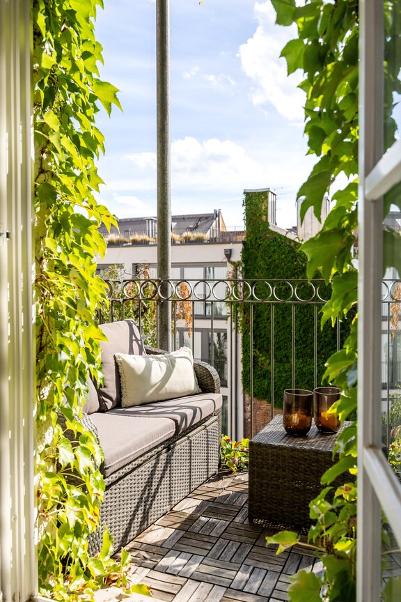 Sonniger Südwest-Balkon