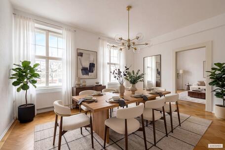 Historic Charm: Stylish Apartment in an Old Building with a Flexible Floor Plan