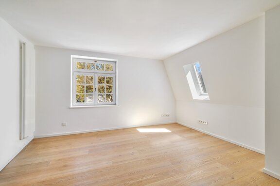 Two bedrooms on the upper floor