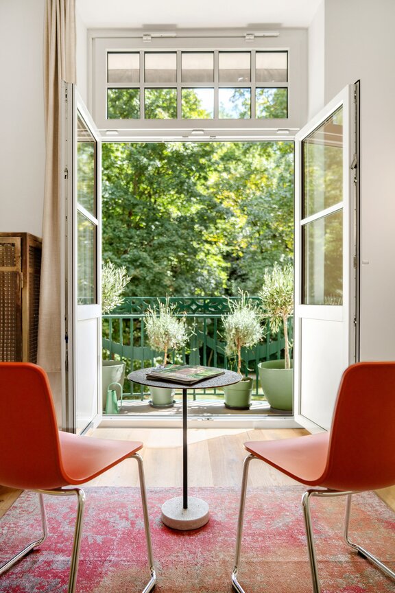 Beletage mit Balkon