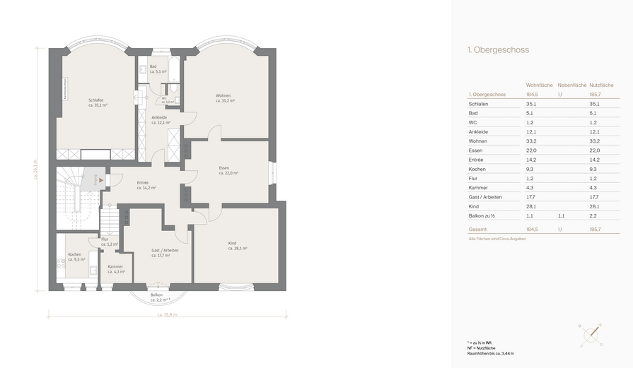 Grundriss 1. OG