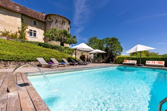 Summer retreat with a view of the castle