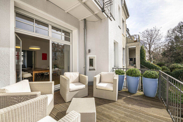Sonnige Südwest-Terrasse