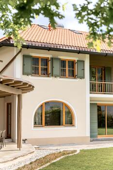 Outdoor Seating in a Green Setting
