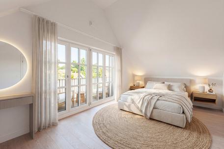 Hochklassige 3-Zimmer-Wohnung von 2021 mit luftigem Penthouse-Ambiente in Laufnähe zum See