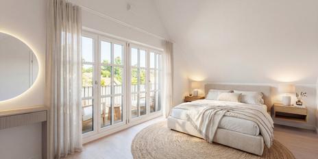 Hochklassige 3-Zimmer-Wohnung von 2021 mit luftigem Penthouse-Ambiente in Laufnähe zum See