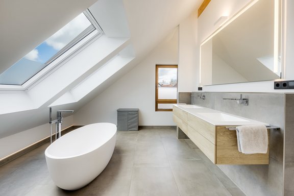 Lichtdurchflutetes Masterbad