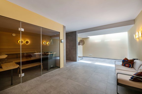 Fitnessbereich mit Sauna