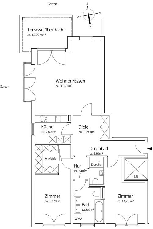 Grundriss Erdgeschoss