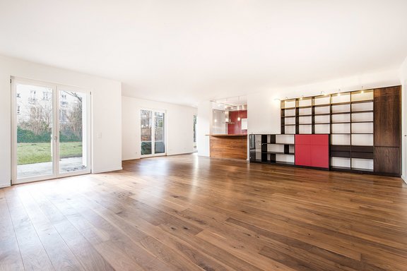 Living area with garden access