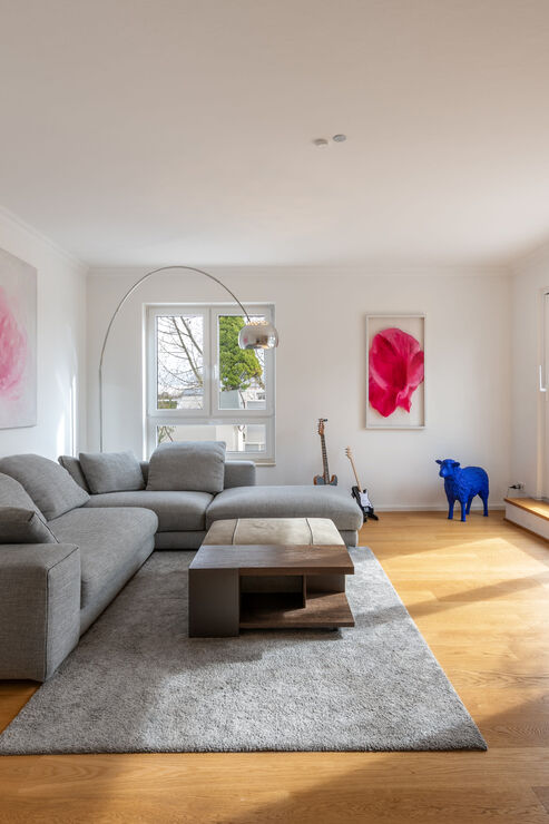 Wohnzimmer mit Terrasse