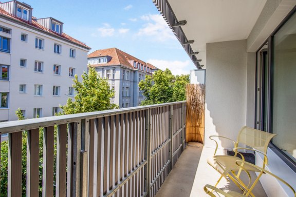 Balcony to the south