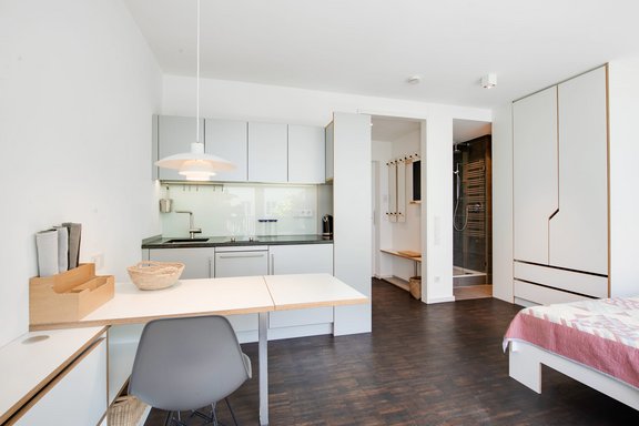 Dining area with kitchenette